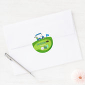 Golf Hole in One Birthday Party Favor Sticker (Envelop)