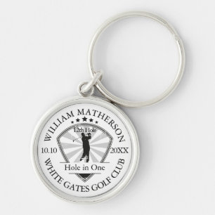 Golf Hole in One Classic Personalized Sleutelhanger