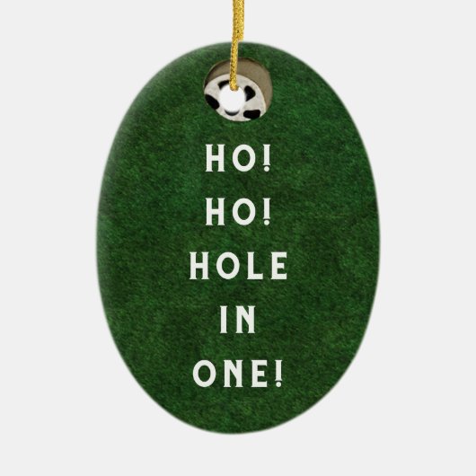 Golf Hole-in-one Collectible. Keramisch Ornament (Voorkant)