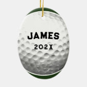Golf Hole-in-one Collectible. Keramisch Ornament (Achterkant)