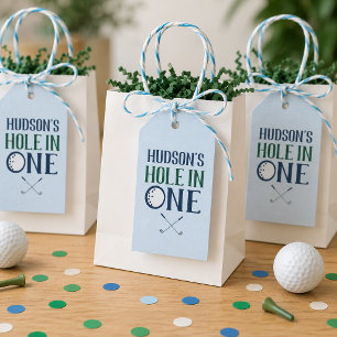 Golf Hole in One Eerste Verjaardag Cadeaulabel