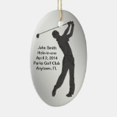 Golf Hole-in-one herdenking Keramisch Ornament (Rechts)