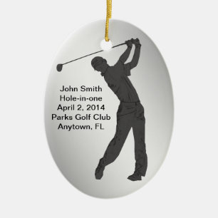 Golf Hole-in-one herdenking  Keramisch Ornament