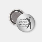 Golf Hole-in-one herdenking  Magneet (Voorkant / Achterkant)
