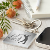 Golf Hole-in-one herdenking  Sleutelhanger (Voorkant Rechts)