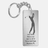Golf Hole-in-one herdenking  Sleutelhanger (Voorkant Links)