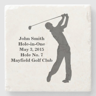 Golf Hole-in-one herdenking  Stenen Onderzetter