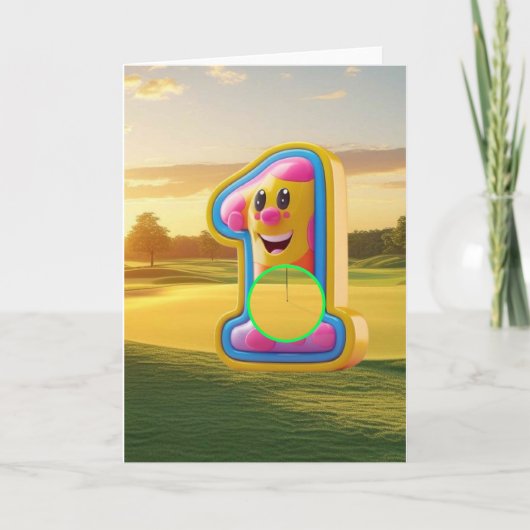 Golf. Hole-in-one. Kaart (Voorkant)