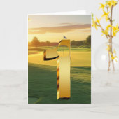 Golf. Hole-in-one. Kaart (Gele Bloem)