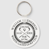 Golf Hole-in-One Klassieker op Maat Sleutelhanger (Voorkant)