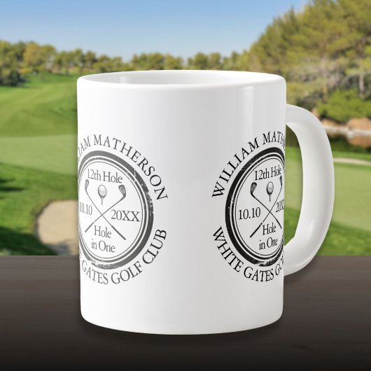 Golf Hole in One Personalized Extra Grote Beker