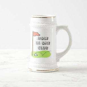 Golf Hole in One Personalized Stein Bierpul