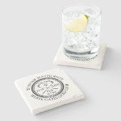 Golf Hole in One Personalized Stenen Onderzetter (Zijkant)