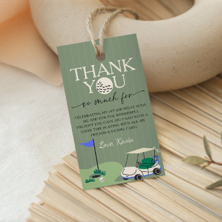Golf Hole in ONE Verjaardag Favoriete Bedankt-tag Cadeaulabel