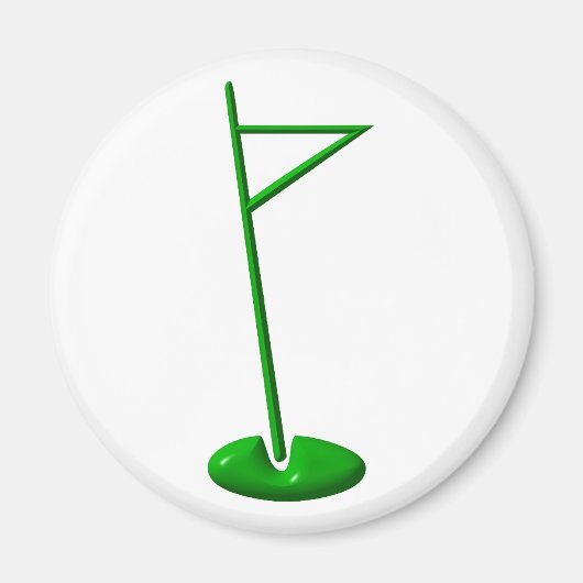 Golf Hole Marker Magneet (Voorkant)