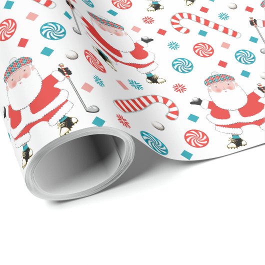 Golf Holiday Gift Cadeaupapier (Rol Hoek)