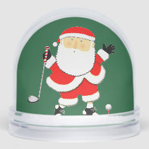 Golf Holiday Globe cadeau neige