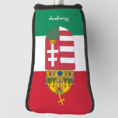 Golf Hongarije & Hongaarse vlag/Golf Clubs Hoesjes Golfheadcover (Draai 90)