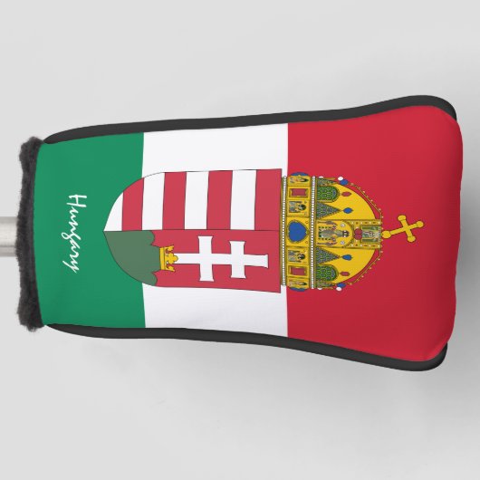 Golf Hongarije & Hongaarse vlag/Golf Clubs Hoesjes Golfheadcover (Voorkant)