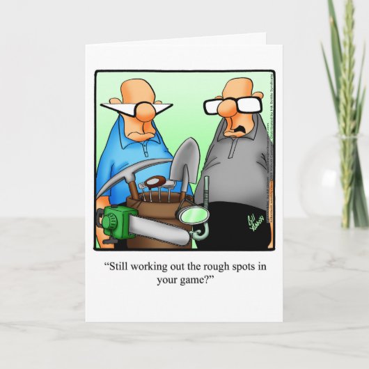 Golf Humor Birthday Wenskaart Kaart (Voorkant)