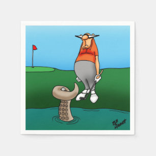 Golf Humor Party Napkins Servetten