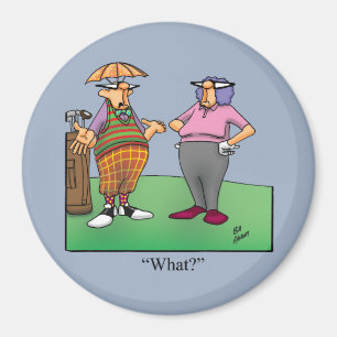 Golf Humor ronde magneet