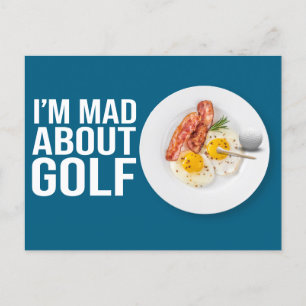 Golf Ik ben gek op golf Grappige groet voor Golfer Briefkaart