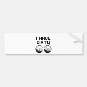 Golf - Ik heb vuile ballen Bumpersticker