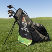 Golf Ik speel golf Ik ben dingen vergeten voor gol Golfhanddoek (Groen)