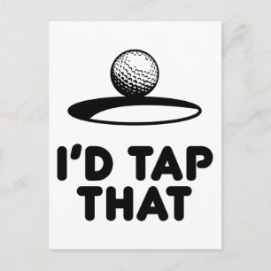 Golf, ik zou dat aanraken briefkaart