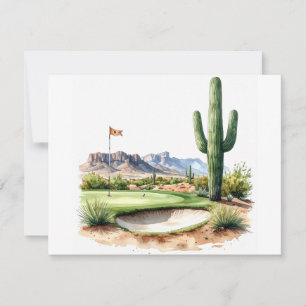 Golf in Arizona Notitiekaartje