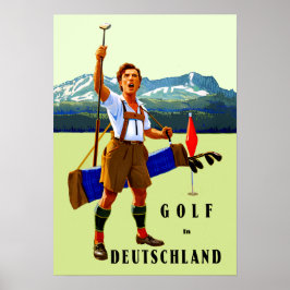 Golf in Duitsland Poster