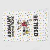 Golf in ruste niet meer mijn probleem met golfer golfhanddoek (Horizontaal)