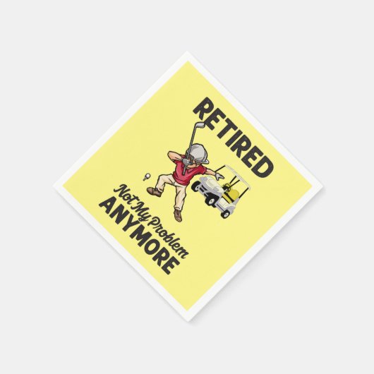 Golf in ruste niet meer mijn probleem met golfer servet (Hoek)