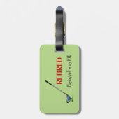 GOLF - In ruste speelt Golf een JOB Bagagelabel (Achterkant verticaal)