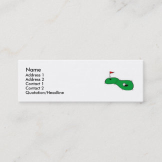 Golf-infokaart Mini Visitekaartje