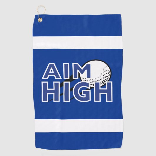 Golf Infusie "AIM HIGH" Golf Handdoek (Voorkant)