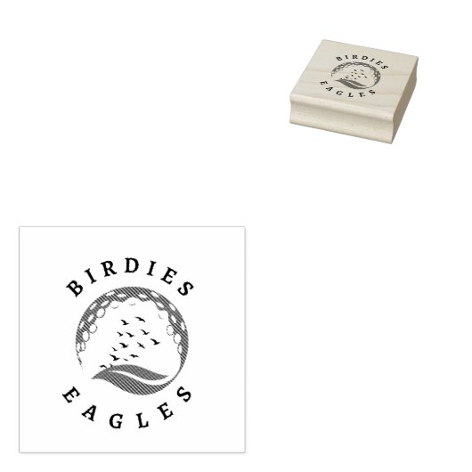 Golf Infusie Birdies Eagles Golf Rubberstempel (Gestempeld)