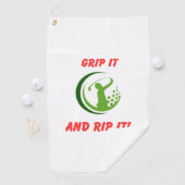 Golf infusie "Grip het en rip het!" golftas | Golfhanddoek (Insitu)