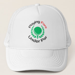 Golf infusie "Spelen voor onder par" Golf Trucker Pet