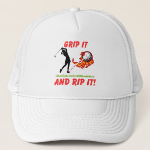 Golf Infusion "Pak het en sla het los!" Golfer Gol Trucker Pet