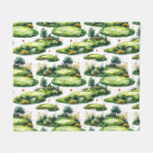 Golf Inslagveld Fleece Deken (Voorkant (Horizontaal))