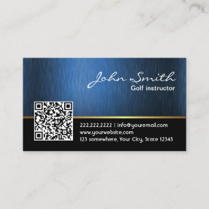 Golf instructeur QR code Professioneel Visitekaartje