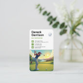 Golf Instructor | Beste sport Visitekaartje (Staand voorkant)