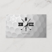 Golf Instructor Business Social Media QR Code Visitekaartje (Voorkant)