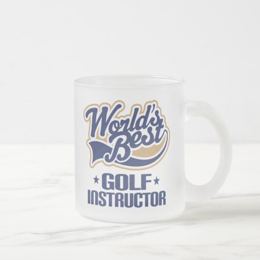 Golf Instructor Gift Matglas Koffiemok (Rechts)