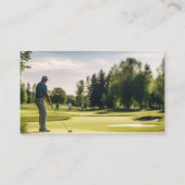 Golf Instructor Golfing Golfer Custom Business Visitekaartje (Achterkant)