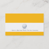Golf Instructor Green Grass | Beste sport Visitekaartje (Achterkant)