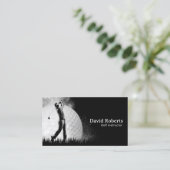 Golf Instructor Pro Golf Swing Coach Visitekaartje (Staand voorkant)