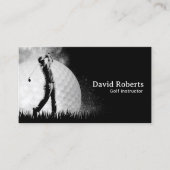 Golf Instructor Pro Golf Swing Coach Visitekaartje (Voorkant)